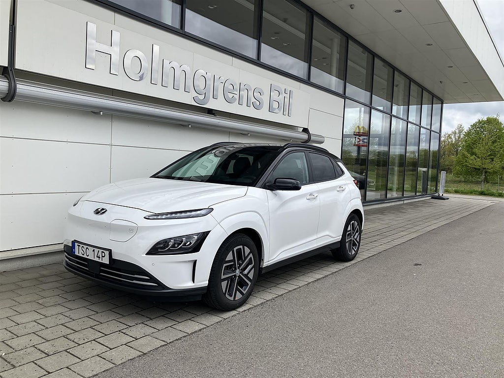 Hyundai Kona EV Essential 64kw Kamera CarPlay Drag Servad | Ränta 3,95%
