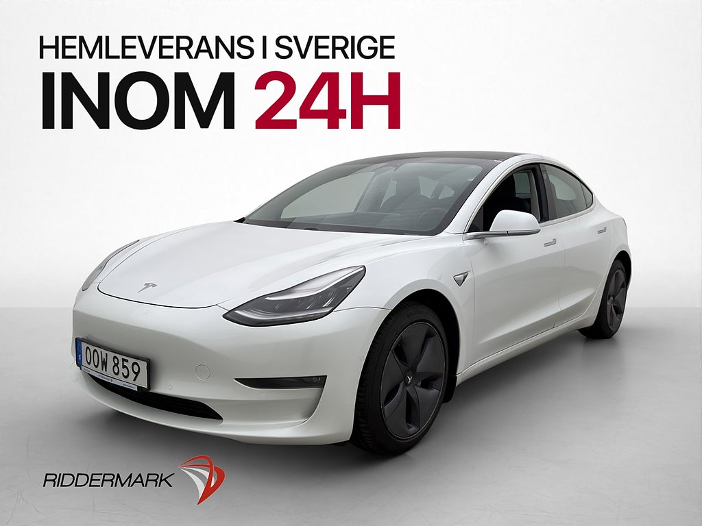 Tesla Model 3 Long Range AWD Autopilot Svensksåld