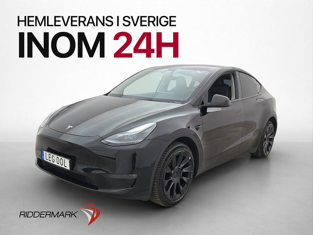 Tesla Model Y Long Range AWD Dragkrok MOMS Svensksåld