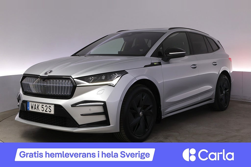 Skoda Enyaq iV Drag Elstol Pano Läder Canton BLIS HUD 360