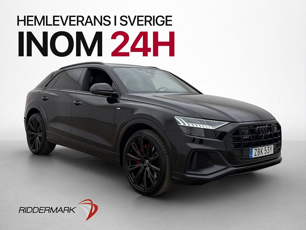 Audi Q8 60 TFSI e Q S-Line Luftfjädring Pano B&O Matrix MOMS