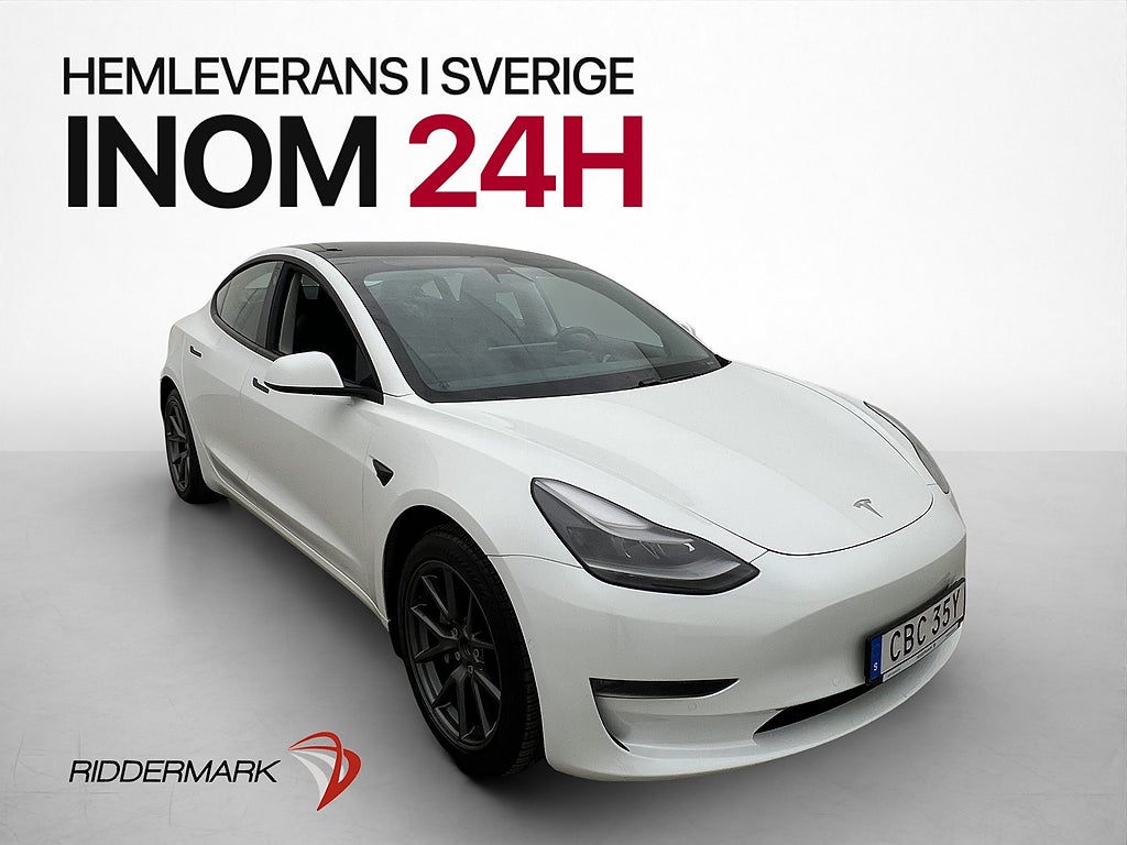 Tesla Model 3 Long Range AWD Svensksåld Rattvärme MOMS