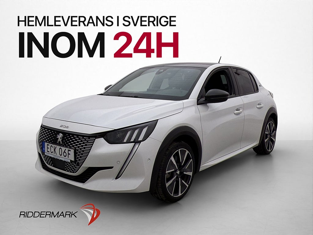 Peugeot E-208 136hk GT Kamera CarPlay Halvskinn CarPlay