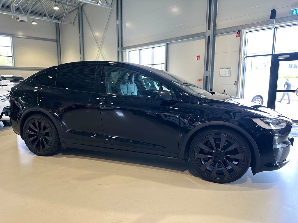 Tesla Model X 7-sits, Yoke, Luftfjädring, MOMS, Svensksåld