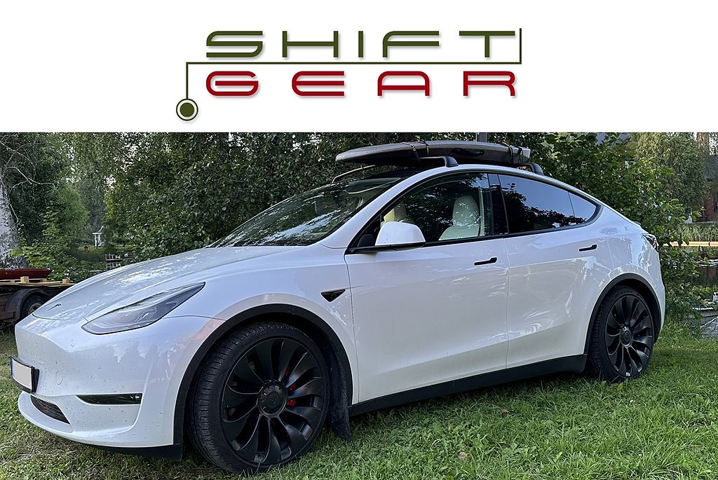 Tesla Model Y Performance 09/23 Drag Ultra White 1 äg MOMS