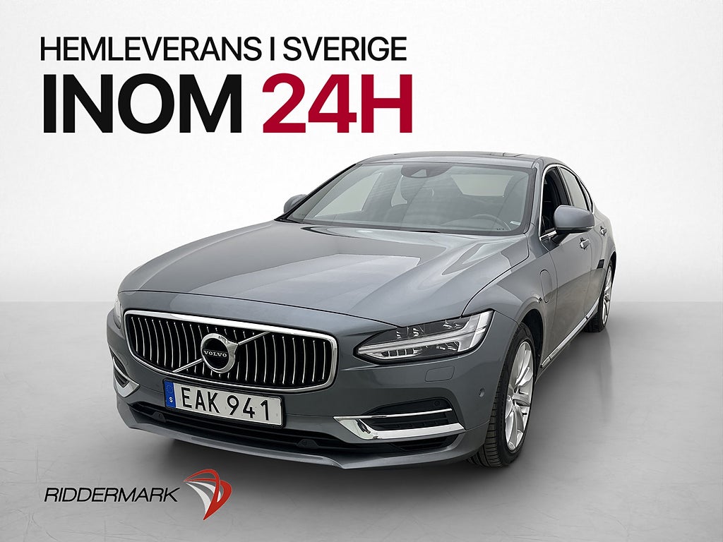 Volvo S90 T8 AWD Inscription Taklucka Orrefors Läder Kamera
