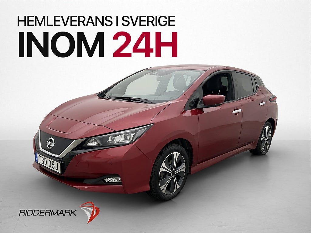 Nissan Leaf e+ 62 kWh Tekna BOSE 360° Skinn Navi Rattvärme