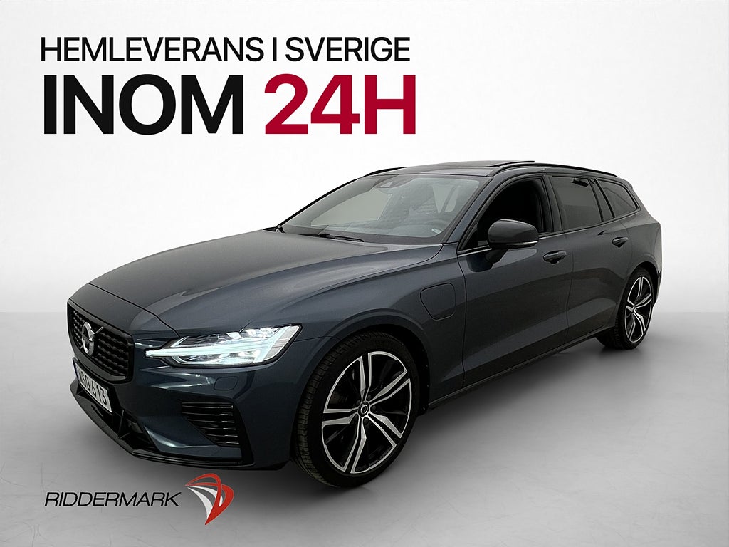 Volvo V60 Recharge T8 AWD 456hk R-Design Pano H/K P-Värm 360