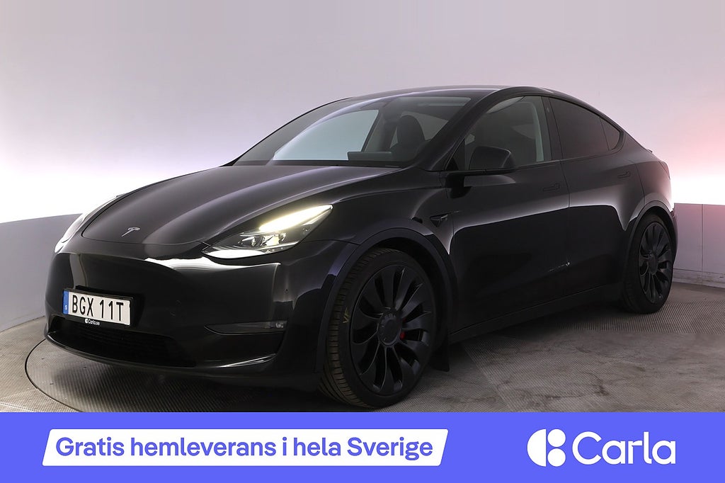 Tesla Model Y Performance AWD Uppgraderad AutoP. Pano Drag