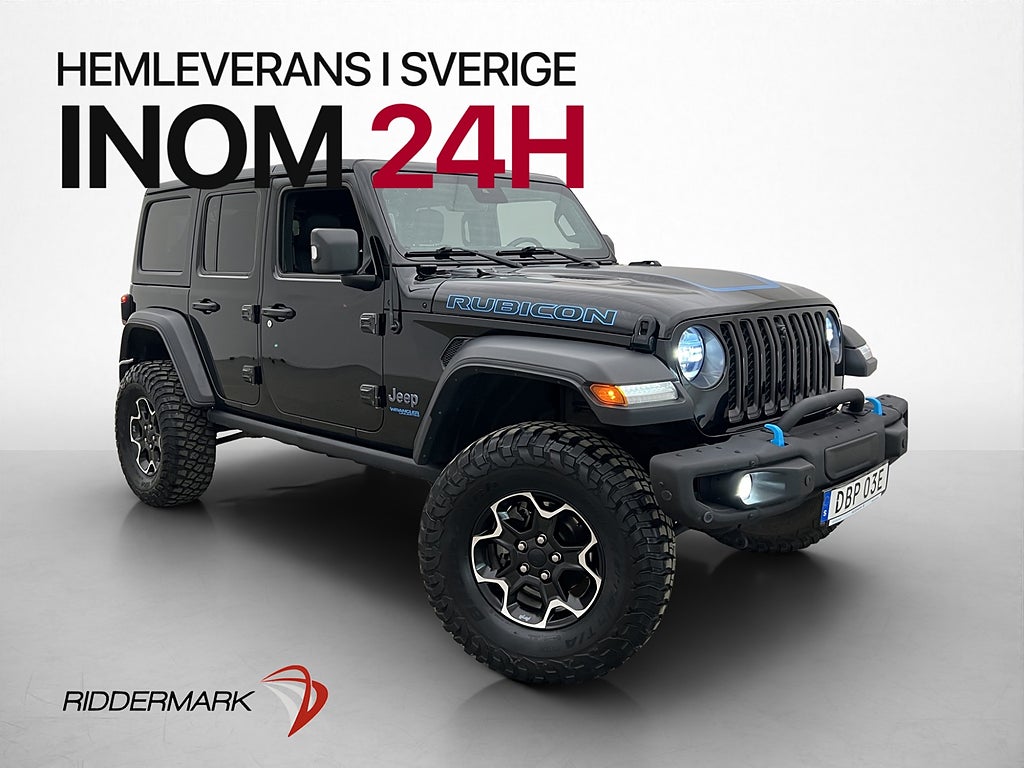 Jeep Wrangler PHEV RUBICON SKINN ALPINE EN BRUKARE 3126 MIL!
