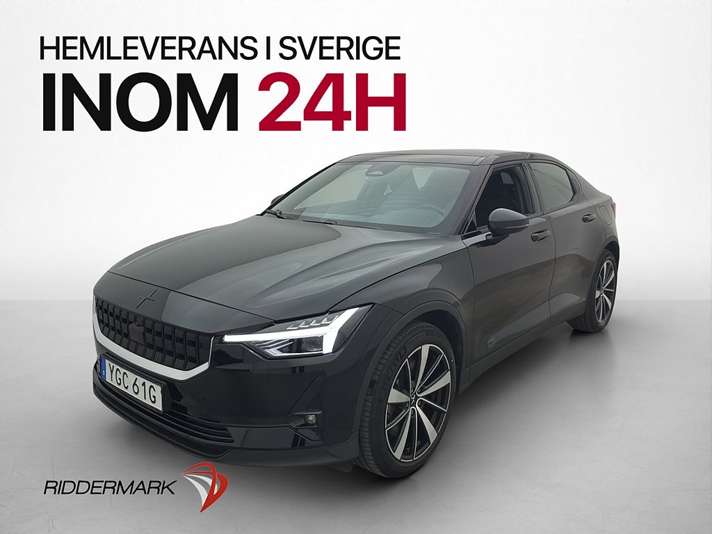 Polestar 2 Long range Dual motor 408hk Pano H/K 360 Elstolar