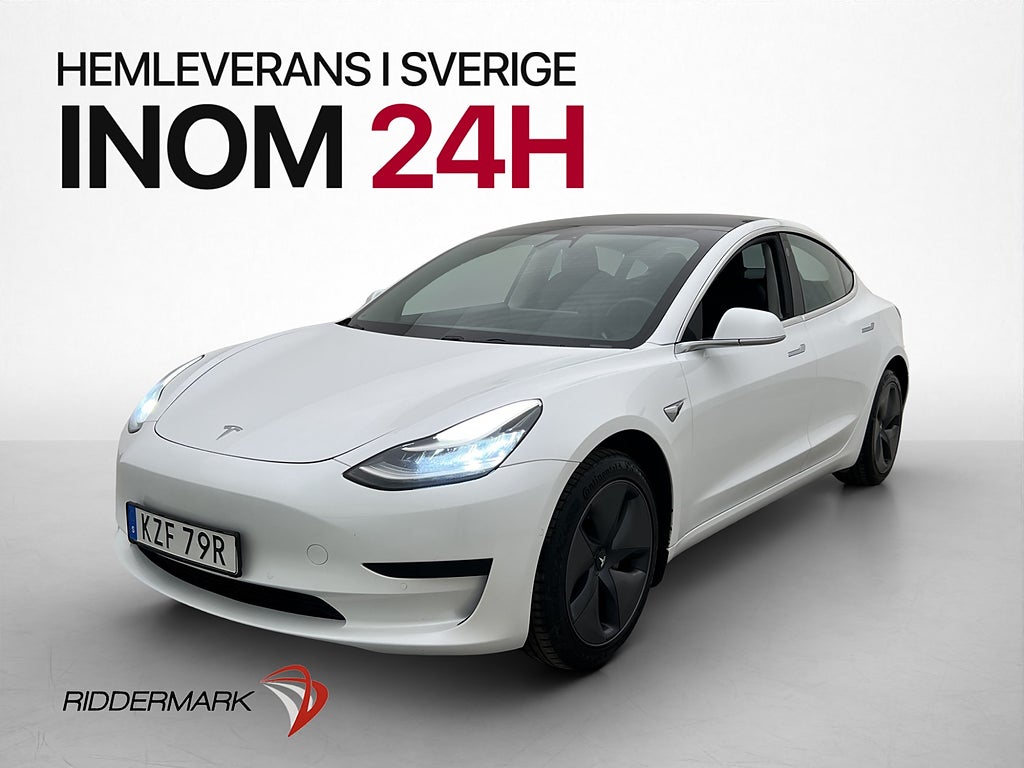 Tesla Model 3 Standard Range Plus Autopilot Svensksåld