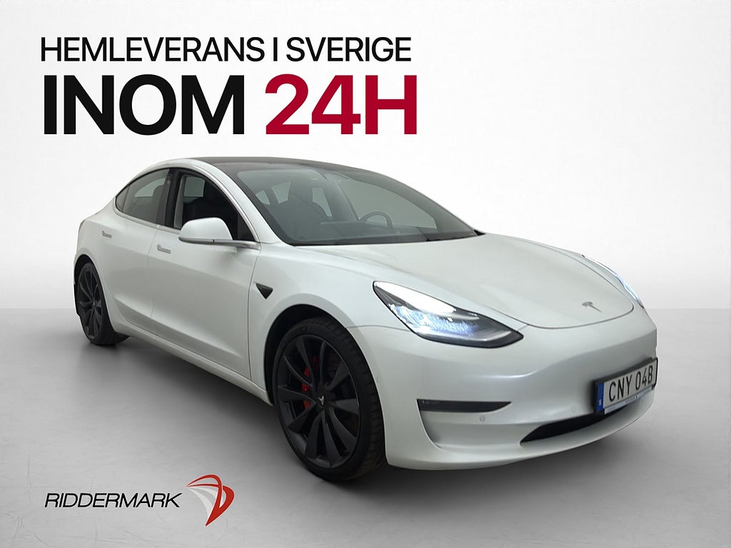 Tesla Model 3 Performance Autopilot P-Sensorer Sv-Såld