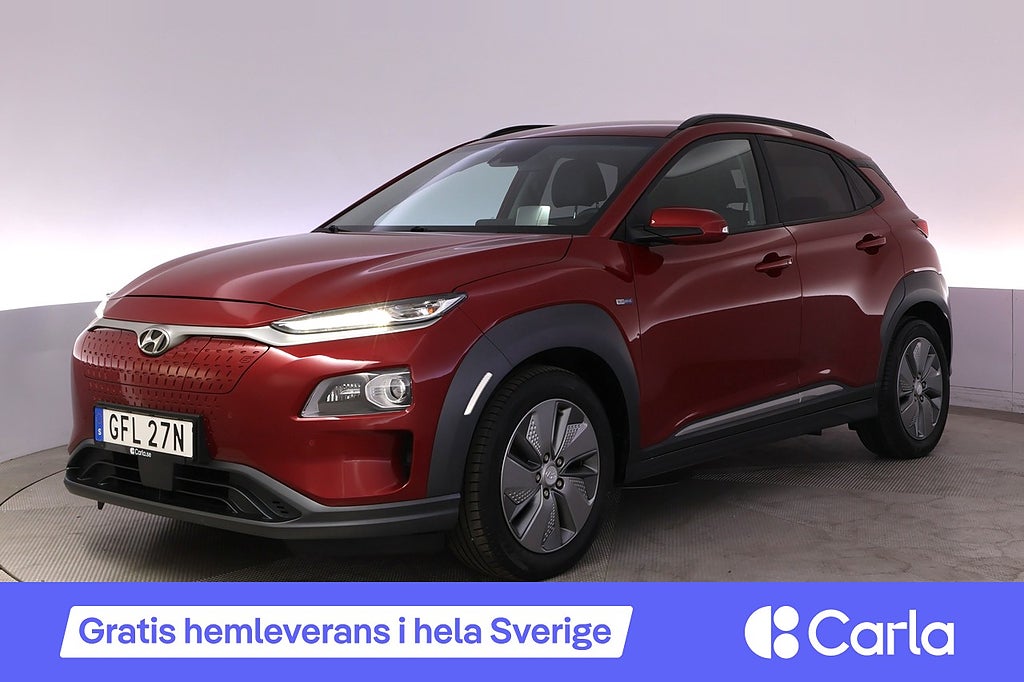 Hyundai Kona Electric 64 kWh Premium Läder HUD Elstol BSM