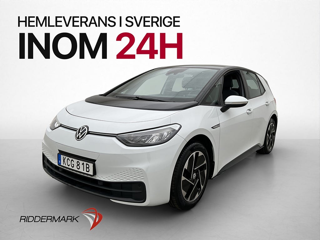 Volkswagen ID.3 Pro Performance Värmare CarPlay Rattvärme