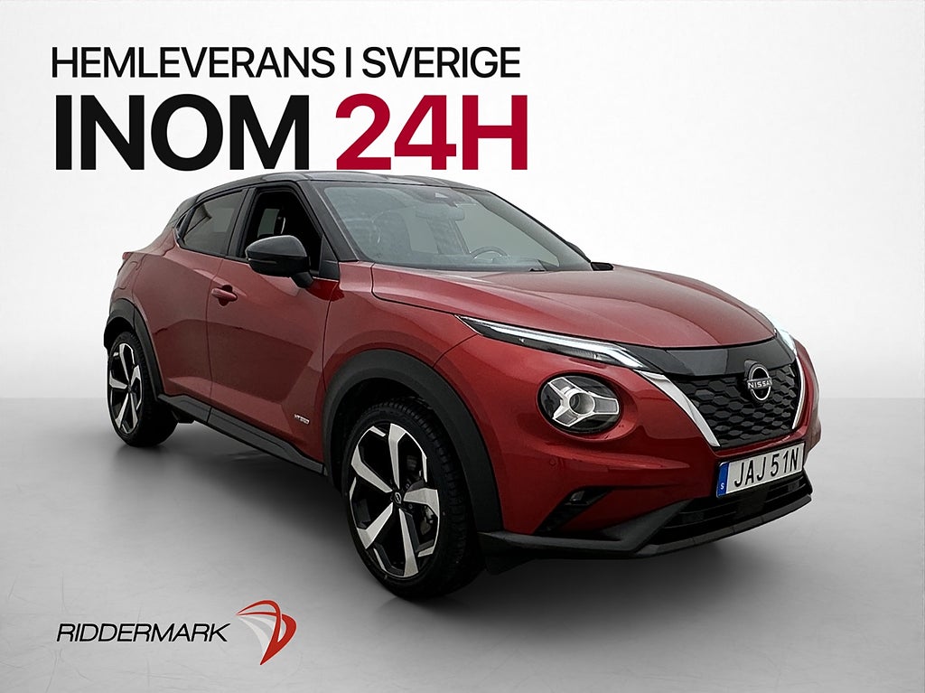 Nissan Juke Hybrid 143hk Tekna BOSE 360° Skinn CarPlay Navi