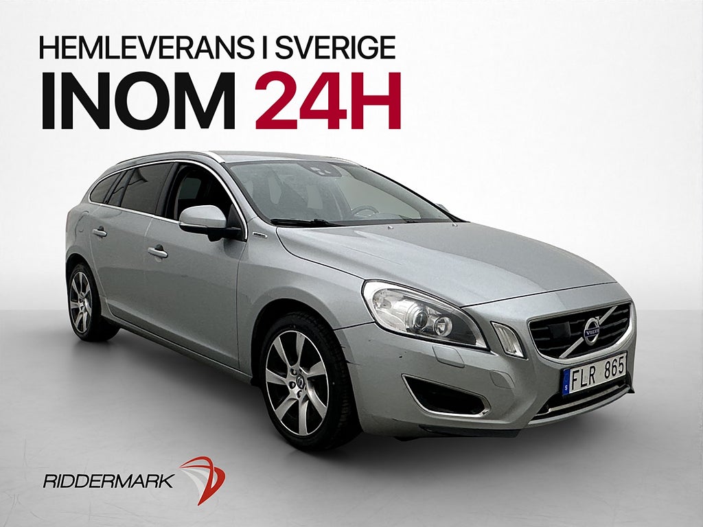 Volvo V60 D6 Plug-in AWD Summum VOC Värmare Skinn BLIS