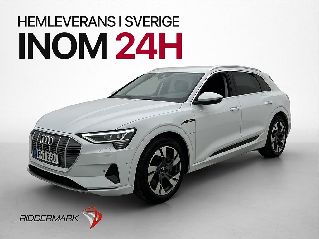 Audi E-Tron 55 Quattro Luftfjäd Dragkrok Kamera Skinn MOMS