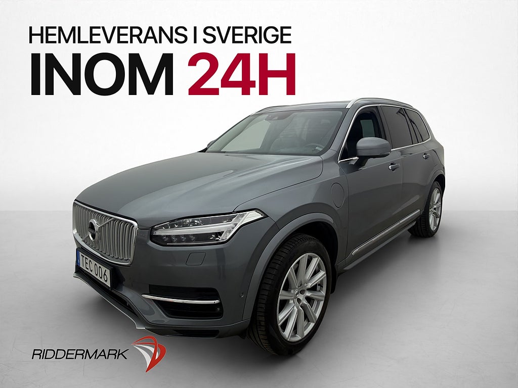 Volvo XC90 T8 7 Sits Inscription Pano Luftfjäd HUD Drag 360°