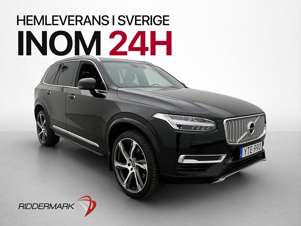Volvo XC90 T8 AWD Inscription 7-Sits Pano B&W HUD Luft Drag