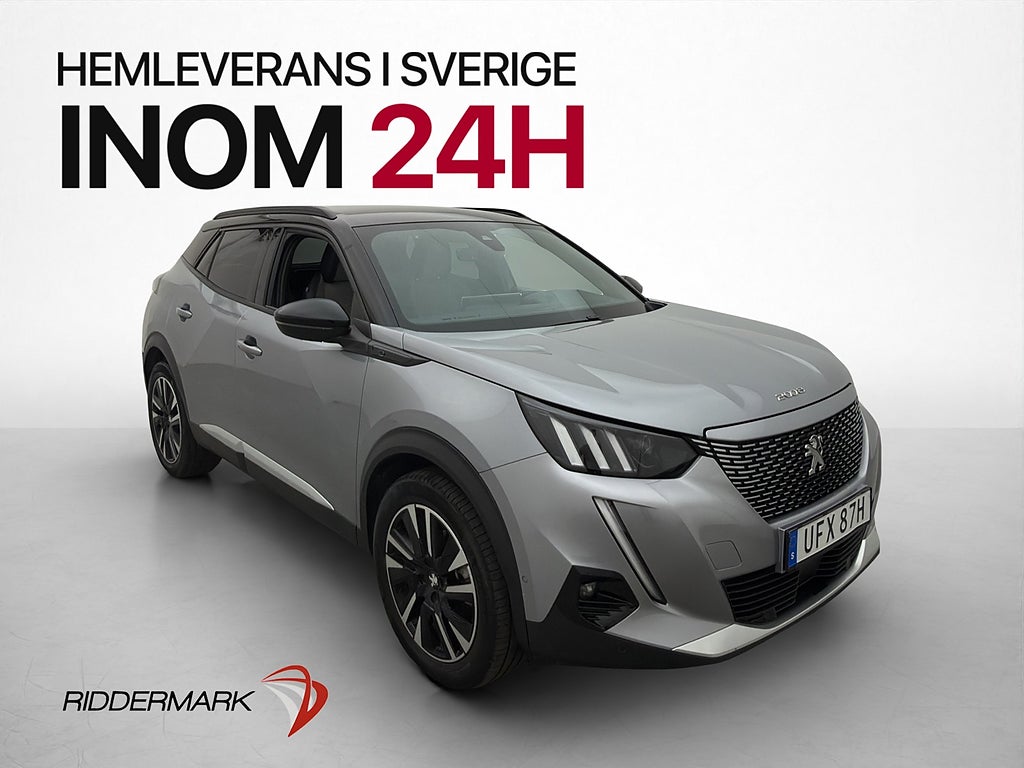 Peugeot E-2008 136hk GT Pack Kamera Navi CarPlay Halvskinn
