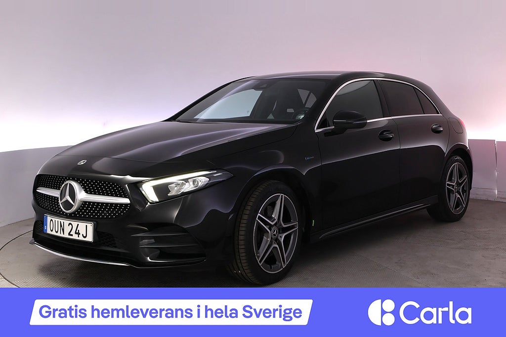 Mercedes-Benz A 250 e AMG Kamera Navi Läder Farthållare