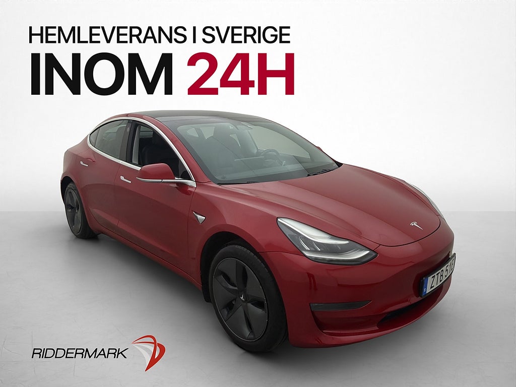 Tesla Model 3 Standard Range Plus Panorama Kamera Svensksåld