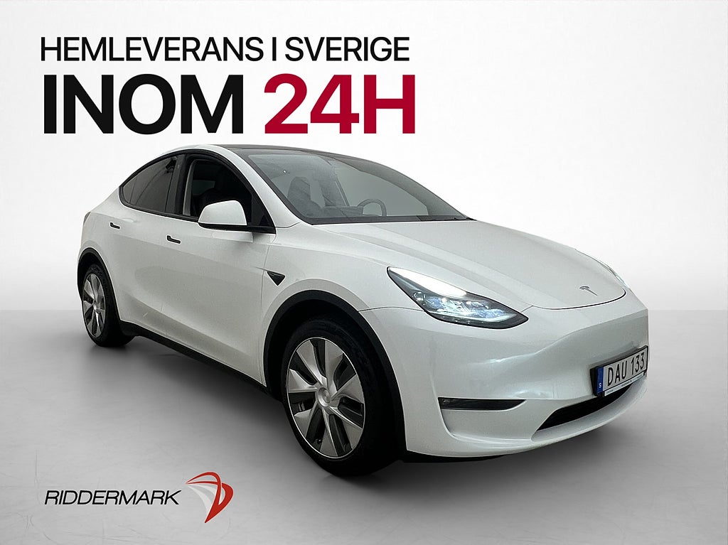 Tesla Model Y Long Range AWD Dragkrok Svensksåld