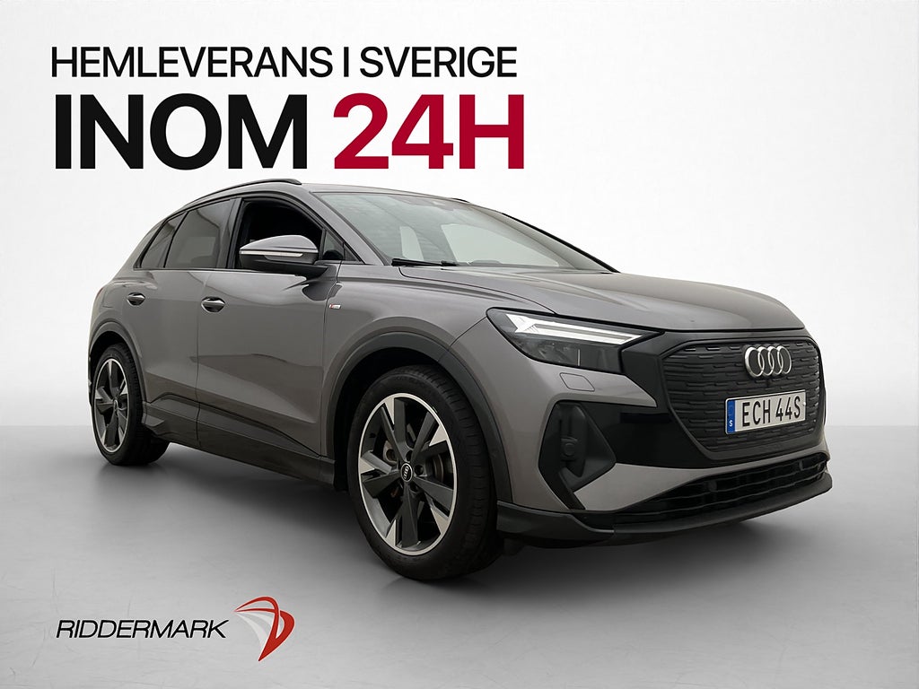 Audi Q4 40 e-tron S-Line Svart-Optik Kamera Cockpit Drag