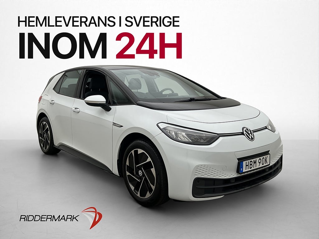 Volkswagen ID.3 Pro Performance 204hk Värmare Navi CarPlay