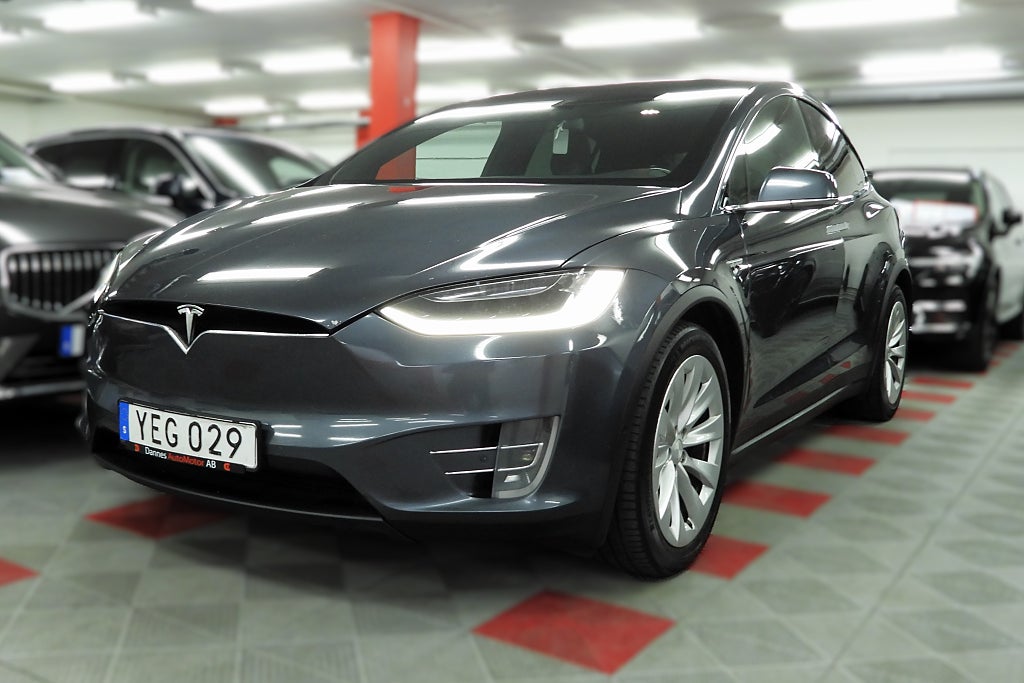 Tesla Model X 90D 7-Sits Fri Supercharge SoV Hjul Panorama SoV Hjul