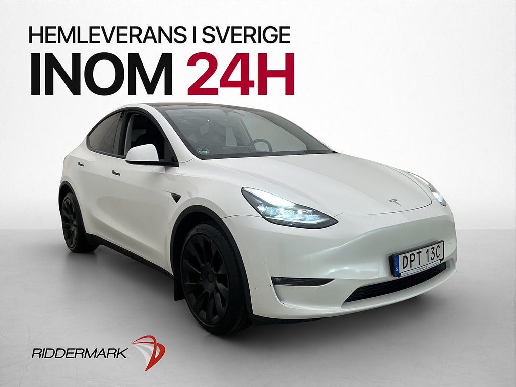 Tesla Model Y Long Range AWD Dragkrok Svensksåld MOMS