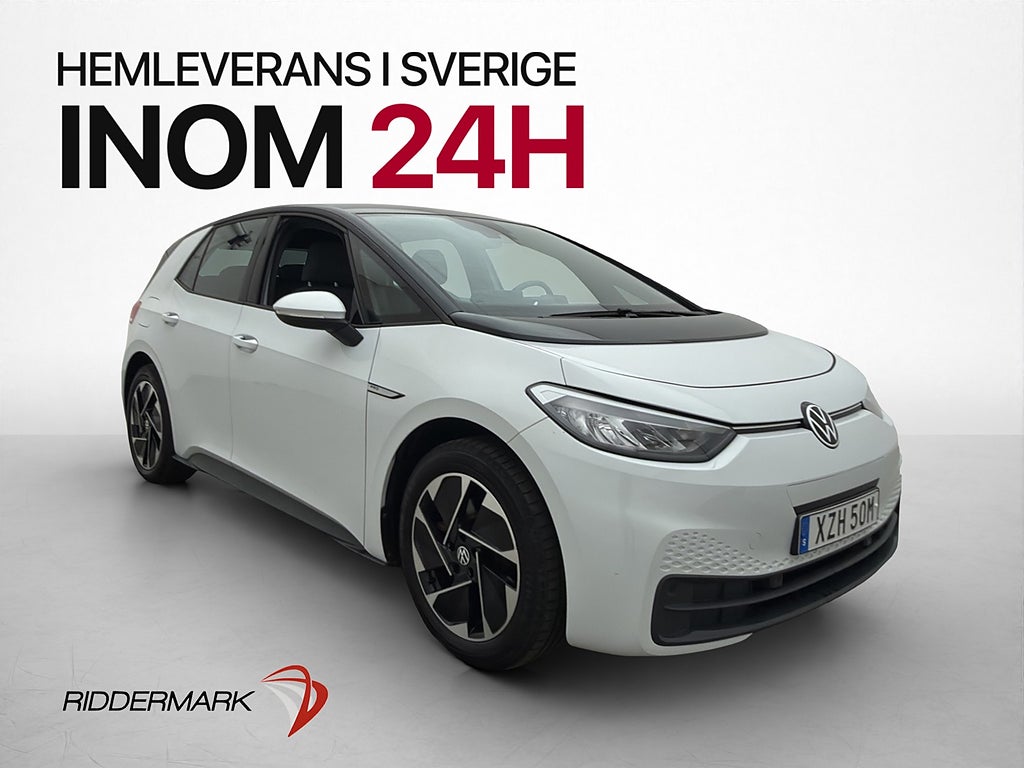 Volkswagen ID.3 Pro Performance 204hk Navi Rattvärme CarPlay