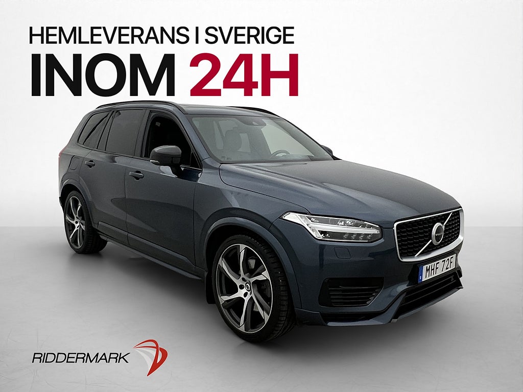 Volvo XC90 T8 AWD R-Design 7-Sit HUD Pano B&W Luft Värm Drag
