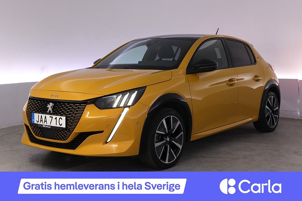 Peugeot E-208 GT-pack Kamera Navi PDC Farthållare LED