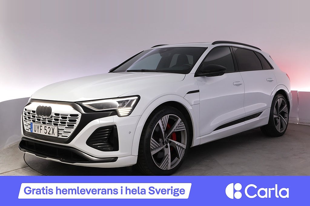 Audi q8-e-tron 55 quattro S-Line Pano B&O Drag 360 Läder