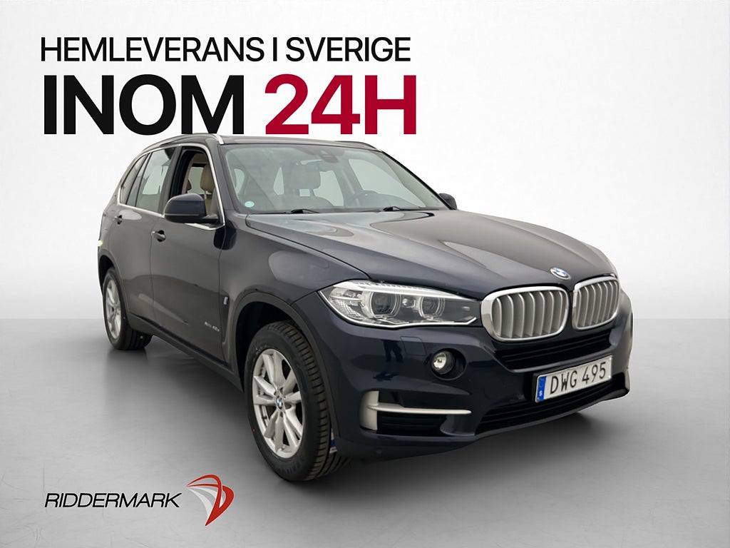 BMW X5 xDrive40e 313hk Adapt-Fjäd Sensorer Skinn Drag