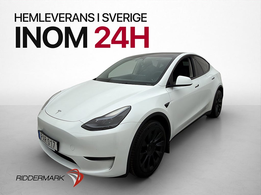 Tesla Model Y Long Range AWD Värmepump Autopilot Pano MOMS