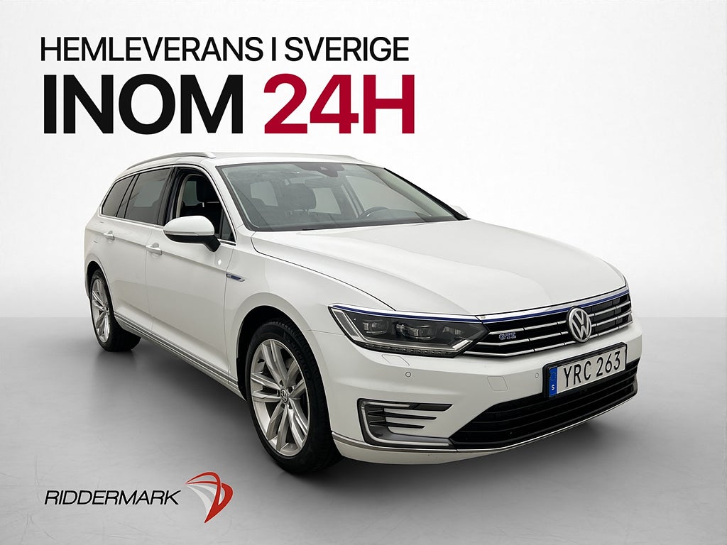 Volkswagen Passat GTE Cockpit Värmare Drag CarPlay 218hk