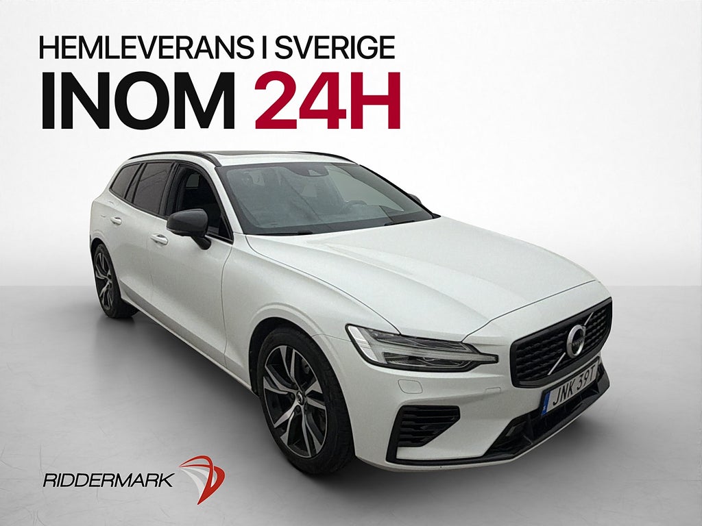 Volvo V60 T8 AWD R-Design Pano HUD H/K Värm 360° BLIS Drag