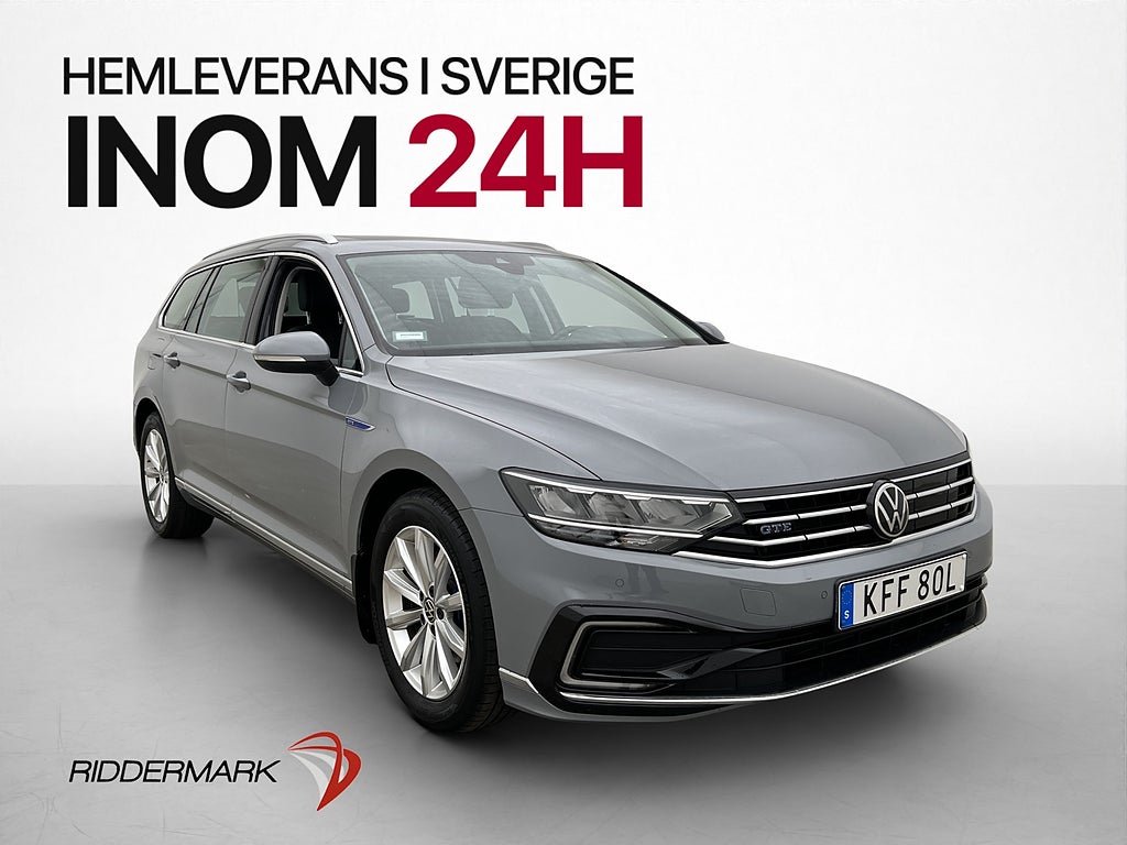 Volkswagen Passat GTE Plug-in Cockpit Panorama 360° Dragkrok