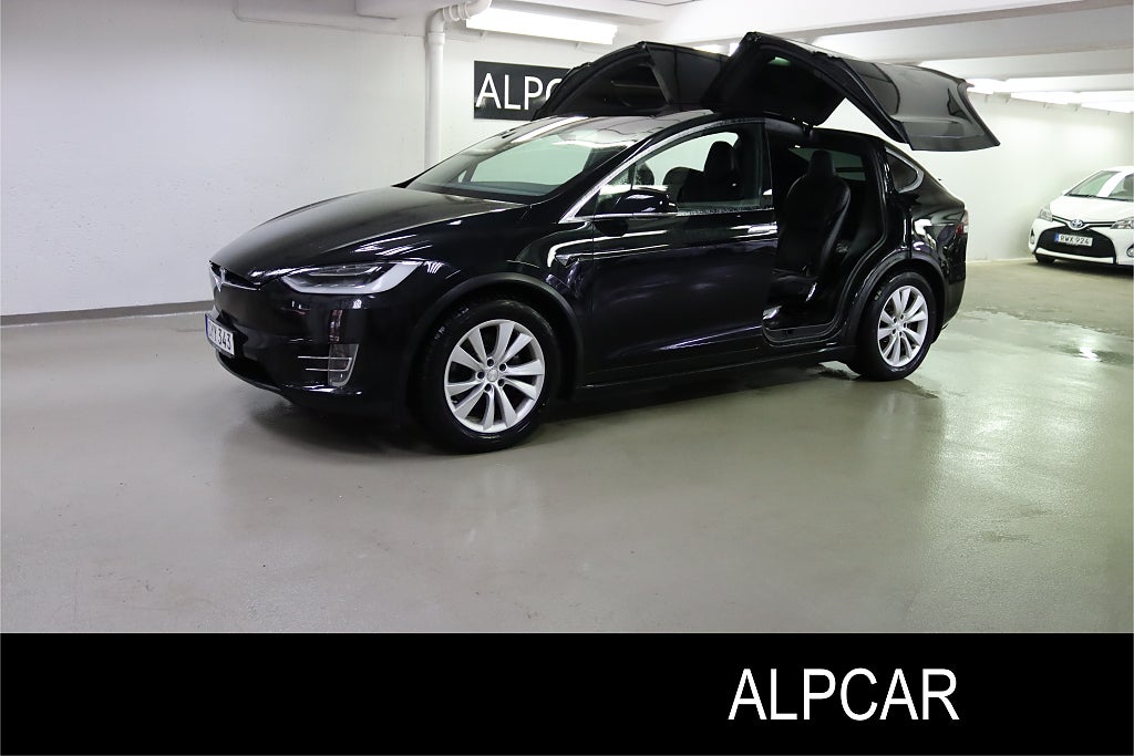 Tesla Model X Model X 100D 423HK 6 SITS MOMSBIL 16000 MIL V-HJUL
