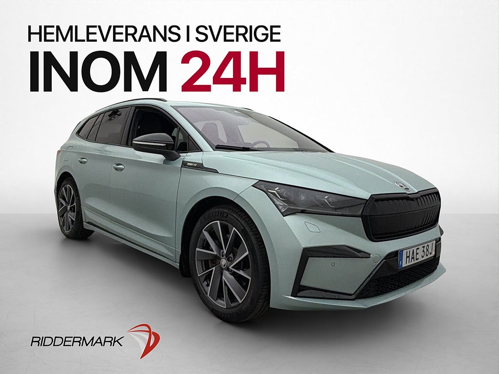 Skoda Enyaq iV 80 Halvskinn Drag Värmare 360° Navi Adap-fart