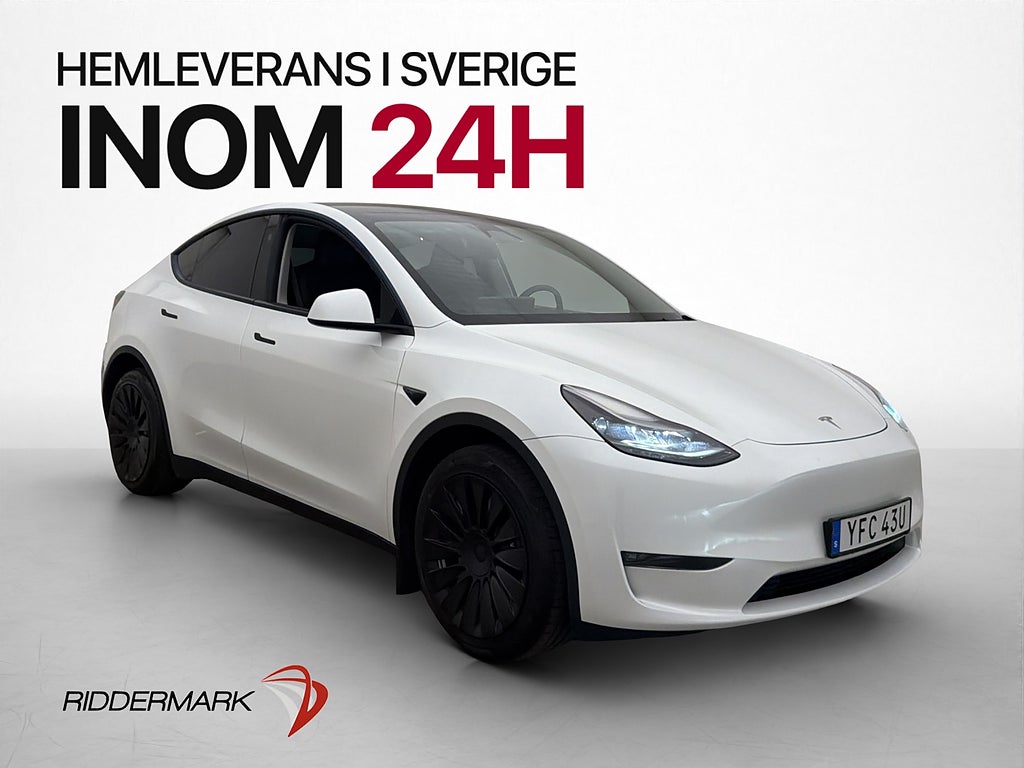Tesla Model Y Long Range AWD Dragkrok Svensksåld