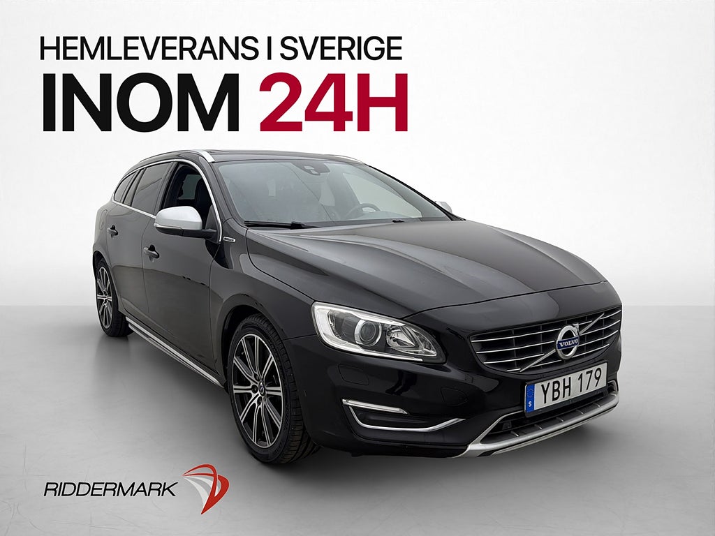 Volvo V60 D5 Plug-in AWD Summum Taklucka H/K VOC Värm Drag