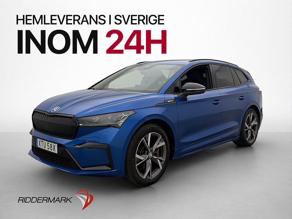 Skoda Enyaq 80x 265hk Sportline Värmare Dragkrok Kamera MOMS