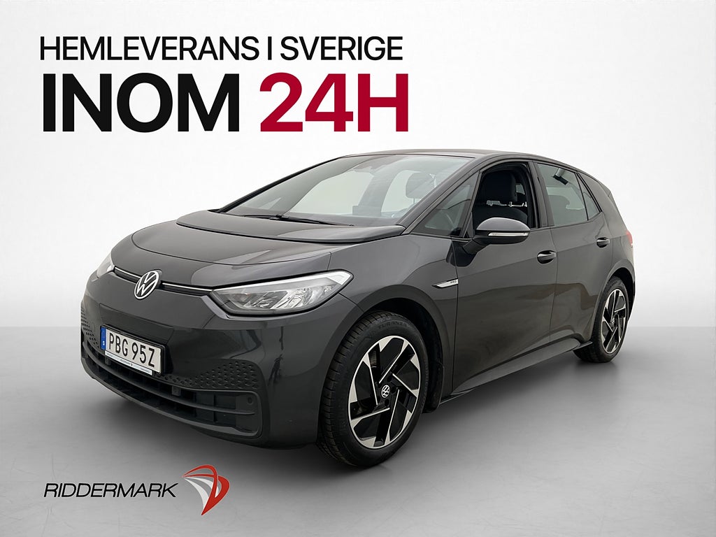 Volkswagen ID.3 Pro Performance 204hk Värmare CarPlay Navi