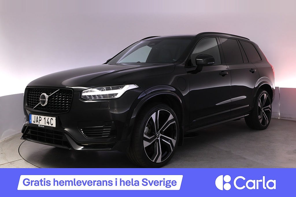 Volvo XC90 7-seater Re T8 AWD Ultimate Dark B&W Pano Drag