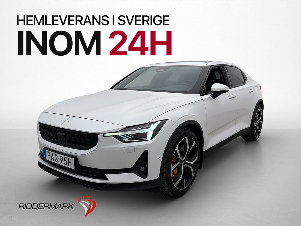 Polestar 2 Long range Dual motor 408hk Performance Pano H/K