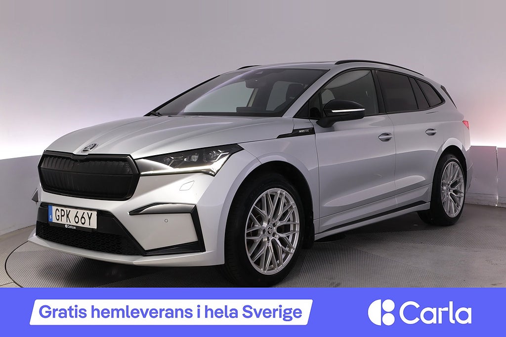 Skoda Enyaq iV 80x Sportline Drag Pano Elstol Kamera HUD Nav